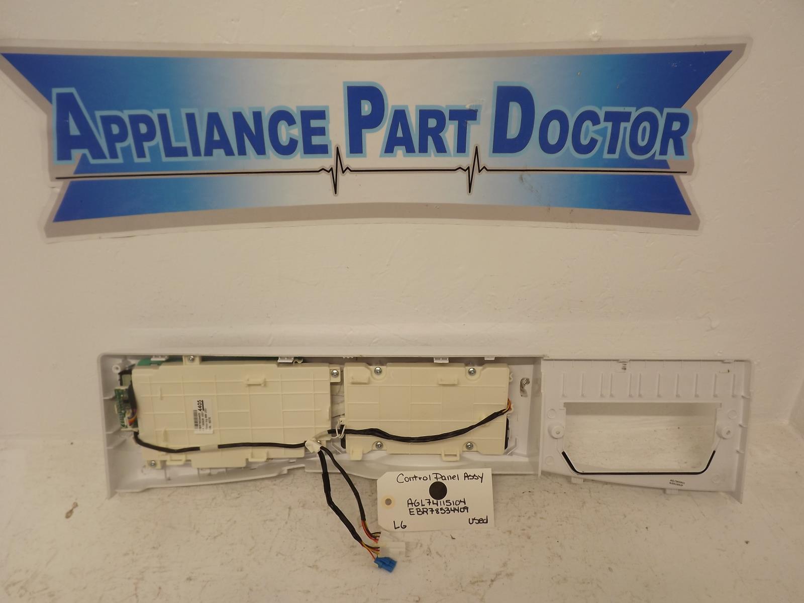 LG Washer AGL74115104 EBR78534409 Control Panel Assy Used LG Washer AGL74115104 EBR78534409 Control Panel Assy Used